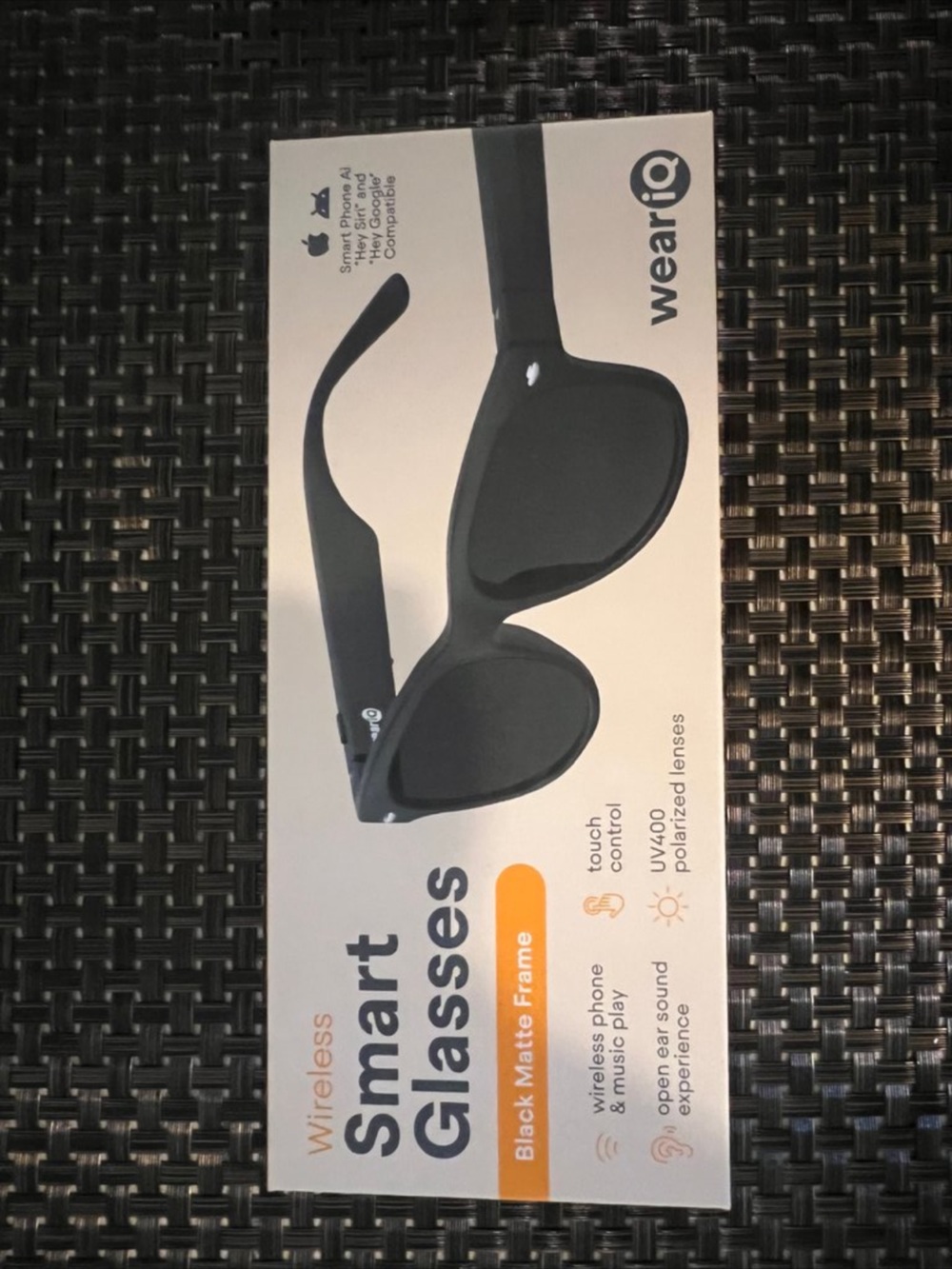 Black Smart Glasses - Wireless Bluetooth Sunglasses